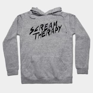 Scream Therapy podcast basic logo Hoodie